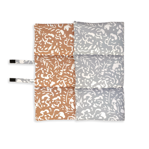 Neutral Brushstrokes brown and grey pet travel mat