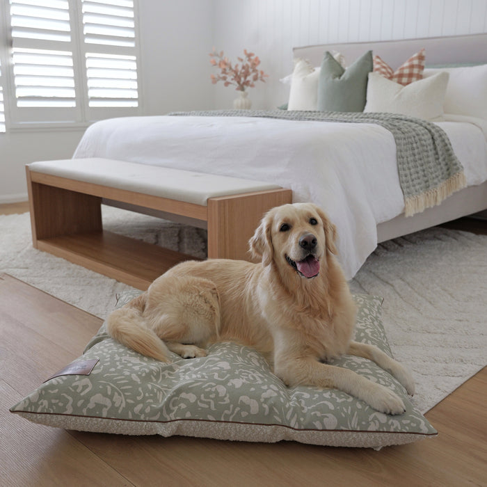 Designer boucle brushstrokes dog bed Australia