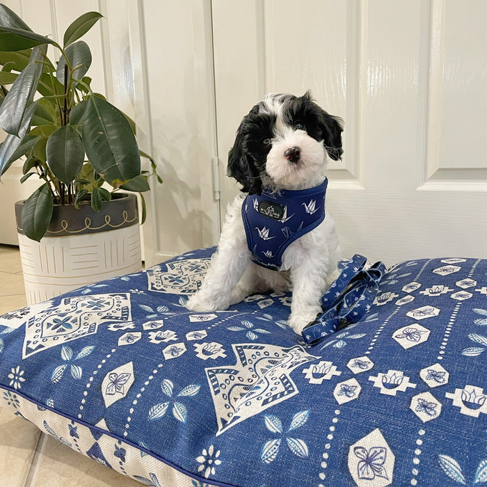 Noosa Nights Linen-Blend – MEDIUM Pet Bed