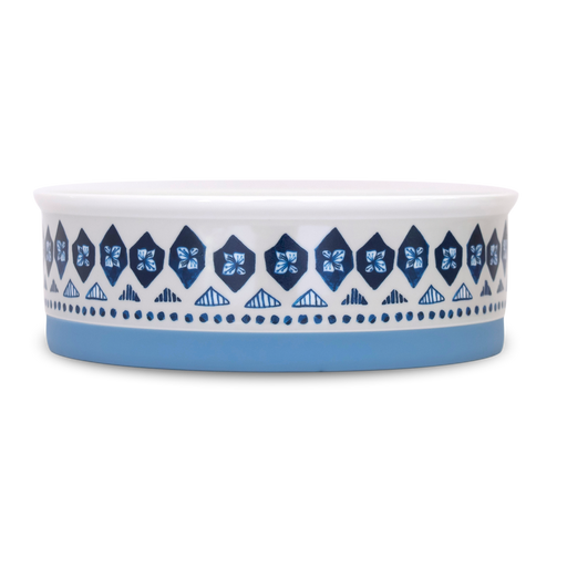 Non-slip ceramic dog bowls