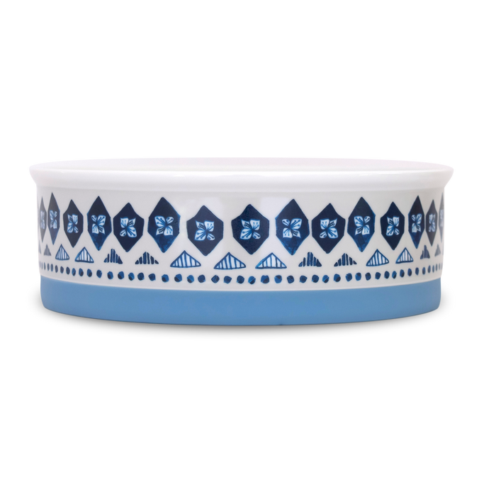 Non-slip ceramic dog bowls