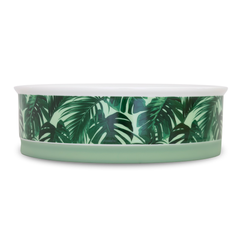 Tropical Leaves Ceramic Pet Bowls