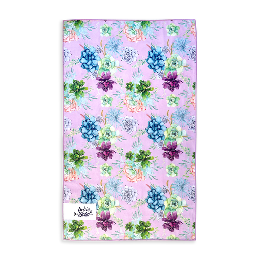 Floral purple pet quick dry towel