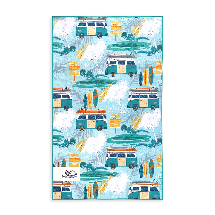 Pet travel towel in Byron Surf